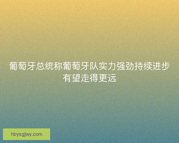 葡萄牙总统称葡萄牙队实力强劲持续进步有望走得更远